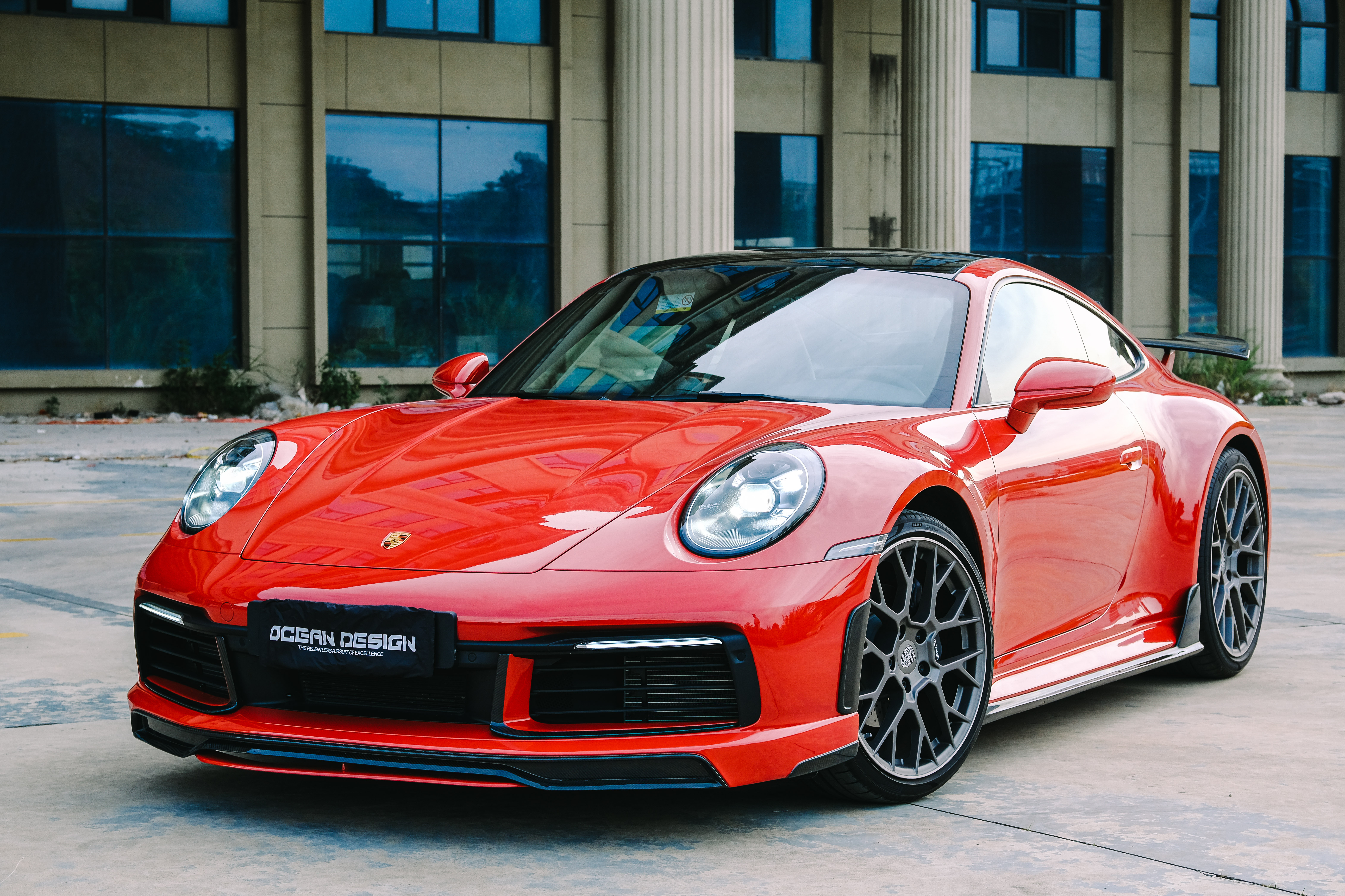 Porsche 911 992.1 Techart Style Carbon Parts - styling view