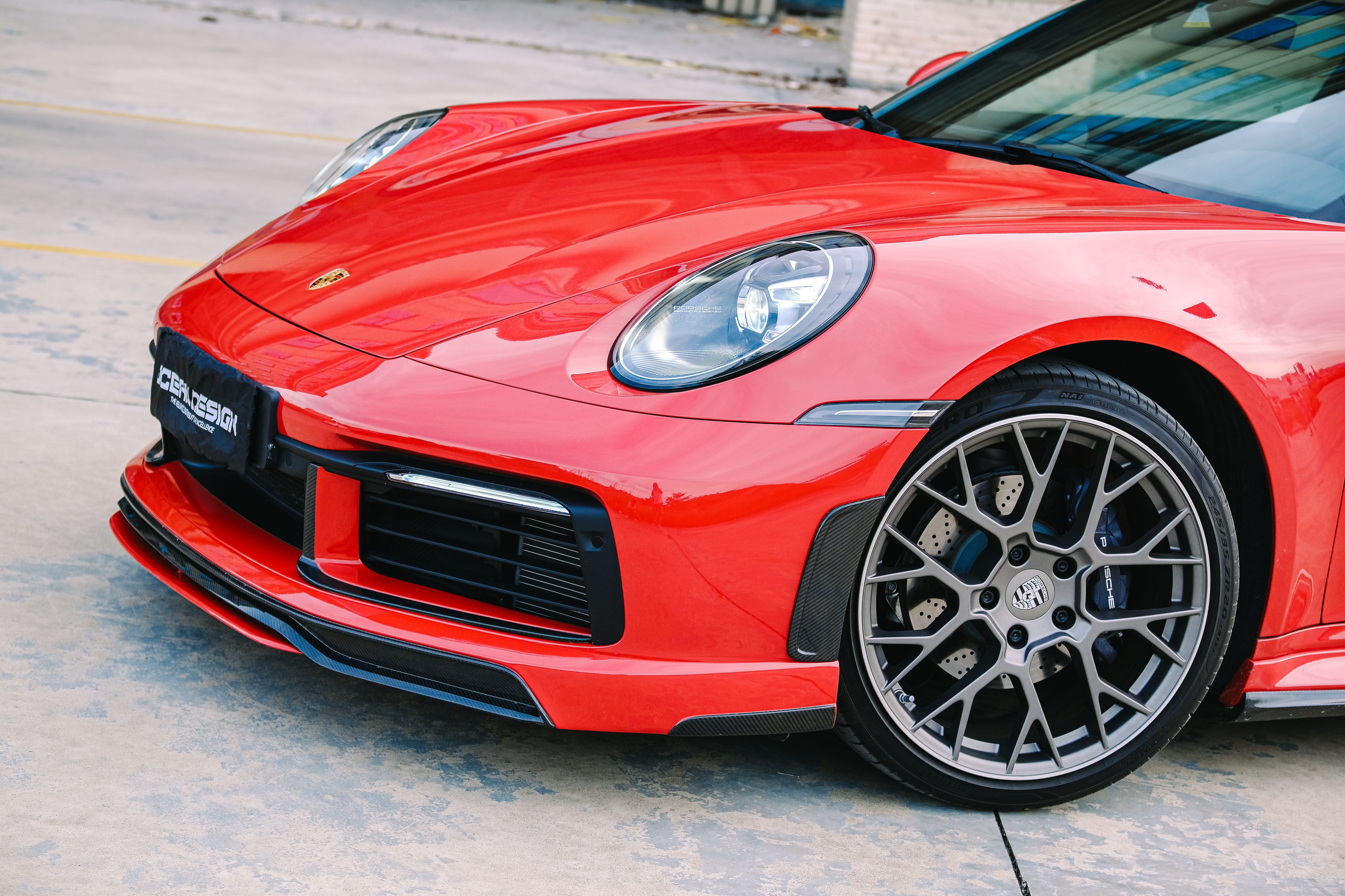 Porsche 911 992.1 Techart Style Carbon Parts - styling view