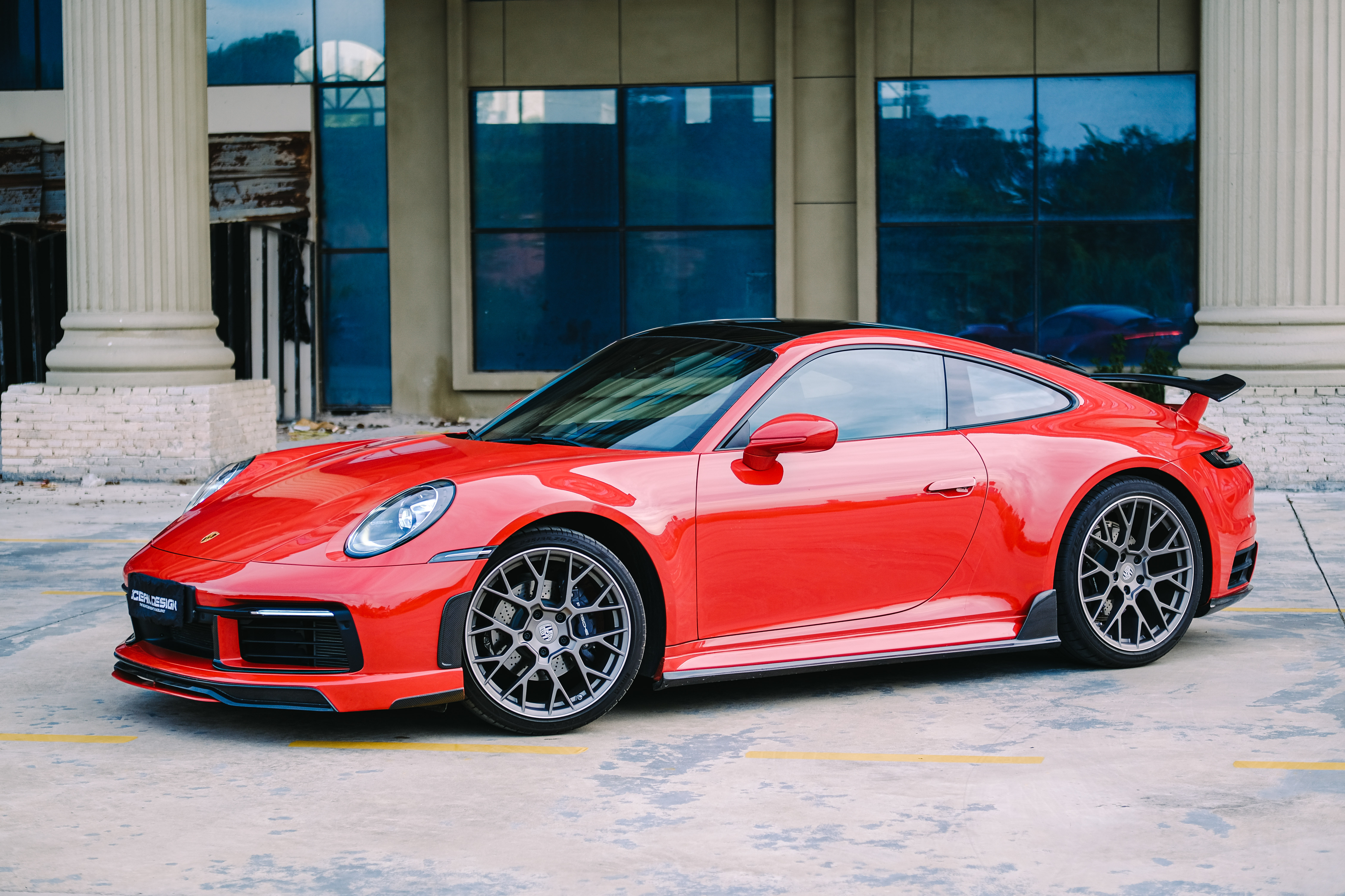 Porsche 911 992.1 Techart Style Carbon Parts - styling view