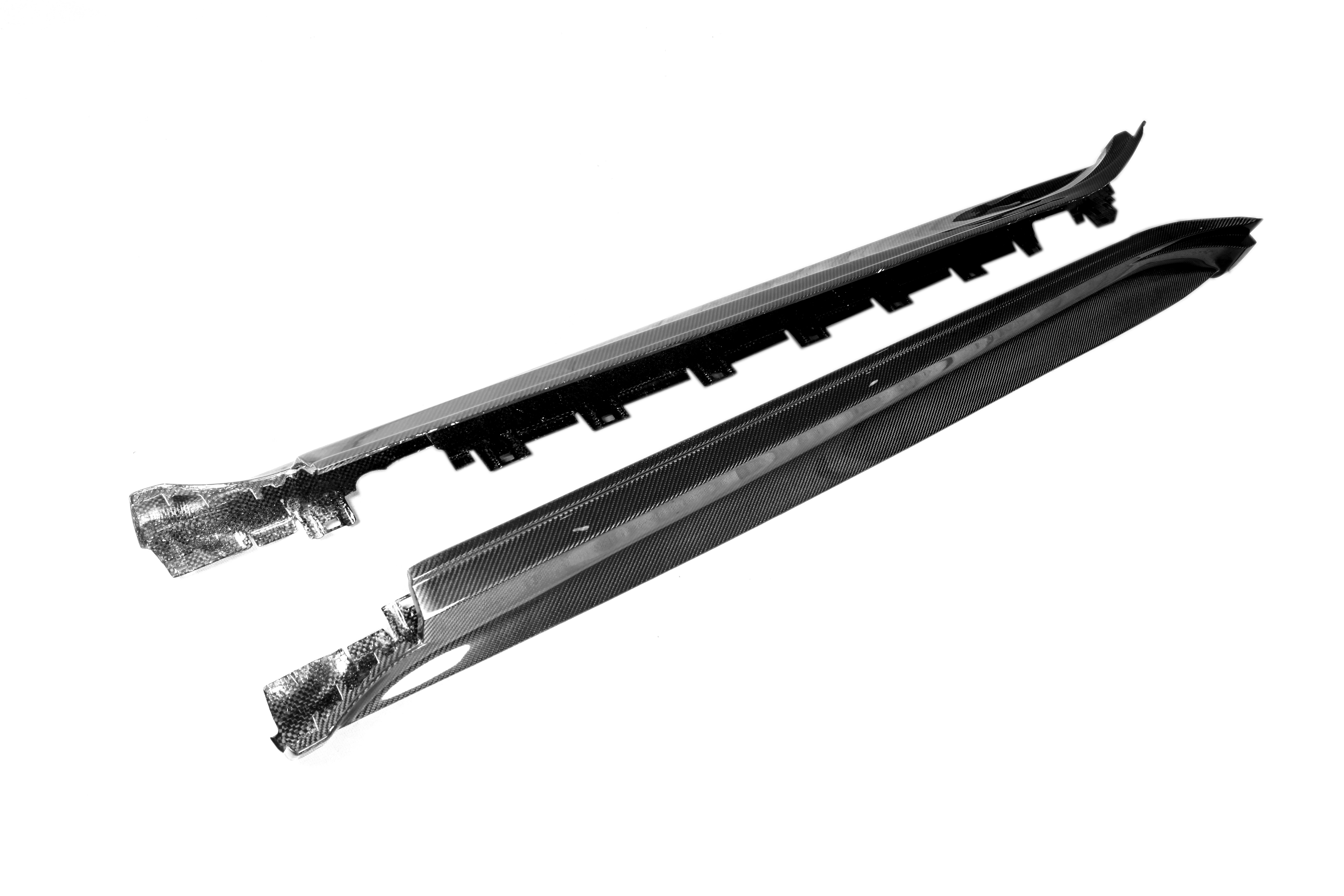 Porsche Taycan Ocean Design OD Style Dry Carbon Parts - styling reference for Side Skirts