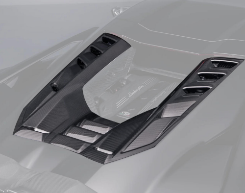 Lamborghini Revuelto R Style Dry Carbon Parts - styling reference for Engine Cover